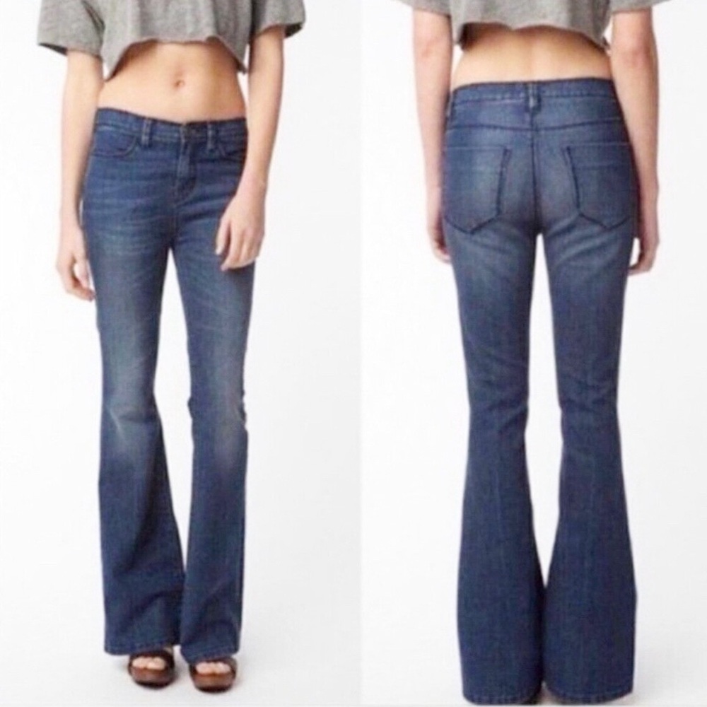 Antropologie Denim high rise Flare Jeans Size 27 Blue